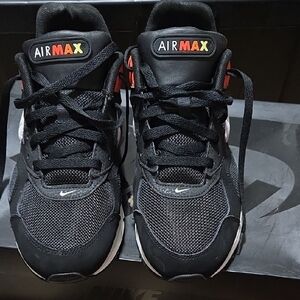 Nike Air Max Black and Red Sneakers